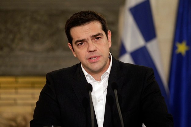 Premier Grecji Aleksis Cipras / 	ORESTIS PANAGIOTOU    /PAP/EPA