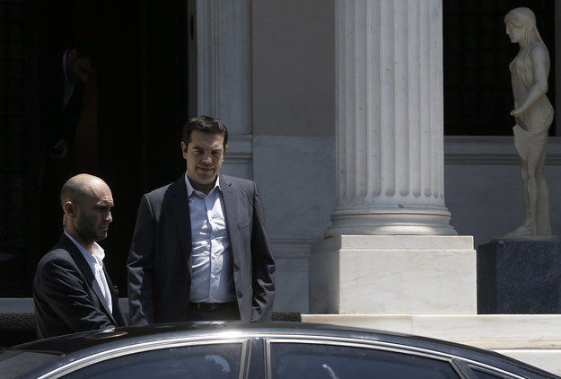 Premier Grecji Aleksis Cipras /YANNIS KOLESIDIS /PAP/EPA