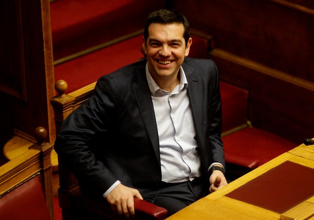 Premier Grecji Alexis Cipras /ORESTIS PANAGIOTOU /PAP/EPA