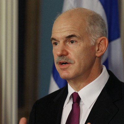 Premier Grecji - Jeorjos Papandreu /AFP