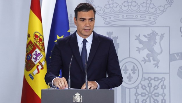 Premier Hiszpanii Pedro Sanchez /Ballesteros    /PAP/EPA