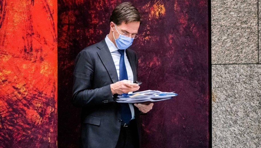 Premier Holandii Mark Rutte /BART MAAT /PAP/EPA