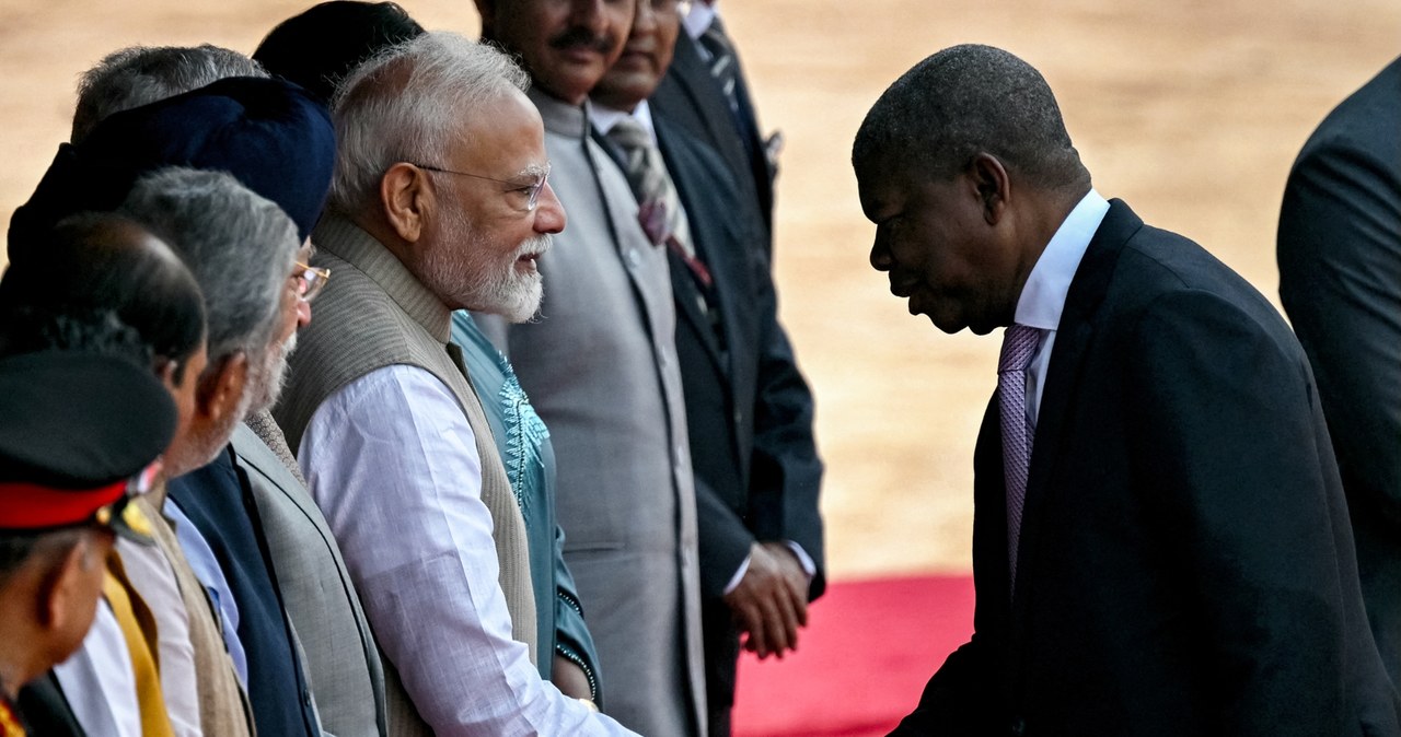 Premier Indii Narendra Modi podpisał z prezydentem Angoli Joao Lourenco szereg porozumień w zakresie obrony /MONEY SHARMA /AFP