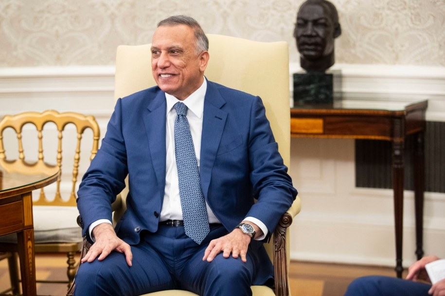 Premier Iraku, Mustafa al-Kadhimi /TOM BRENNER / POOL /PAP/EPA