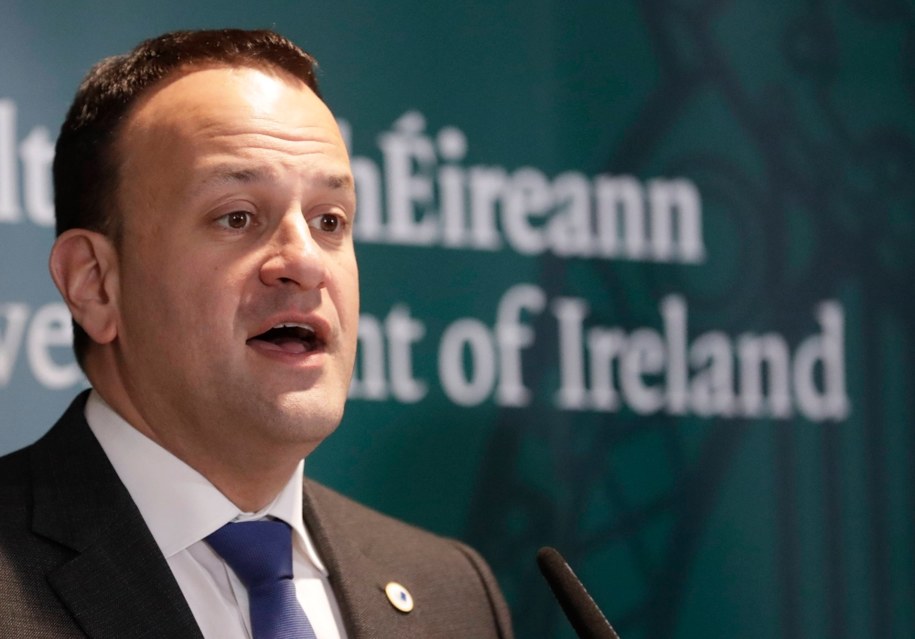 Premier Irlandii, Leo Varadkar /OLIVIER HOSLET /PAP/EPA