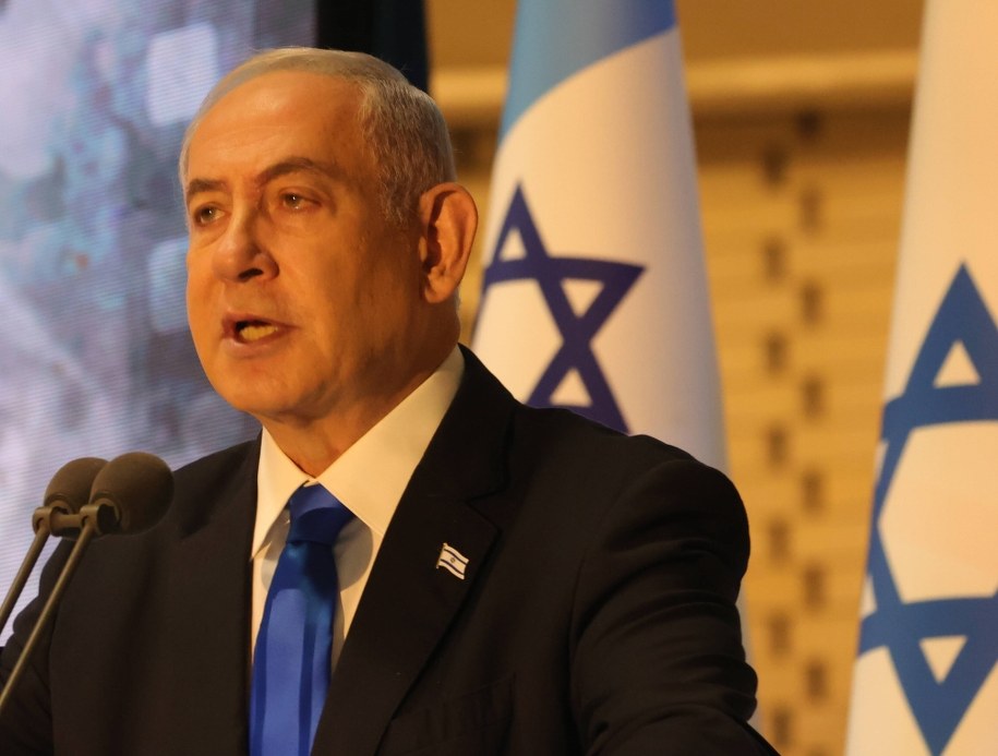 Premier Izraela Benjamin Netanjahu /ABIR SULTAN /PAP/EPA