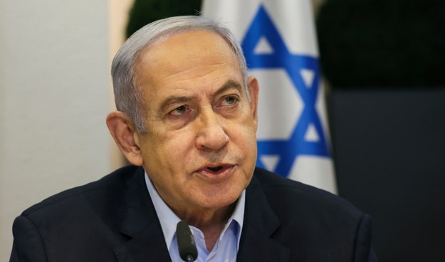 Premier Izraela Benjamin Netanjahu /RONEN ZVULUN / POOL /PAP/EPA