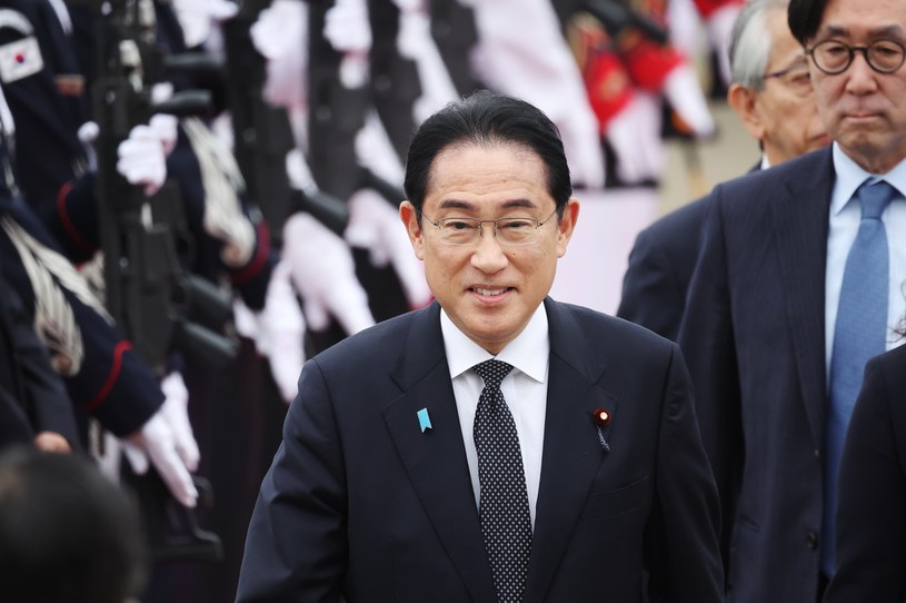 Premier Japonii Fumio Kishida /KIM HONG-JI / POOL  /AFP