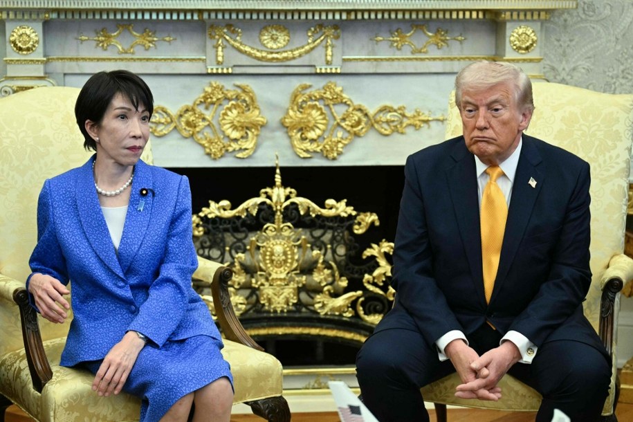 Premier Japonii Sanae Takaichi i prezydent USA Donald Trump /JIM WATSON/AFP/East News /East News