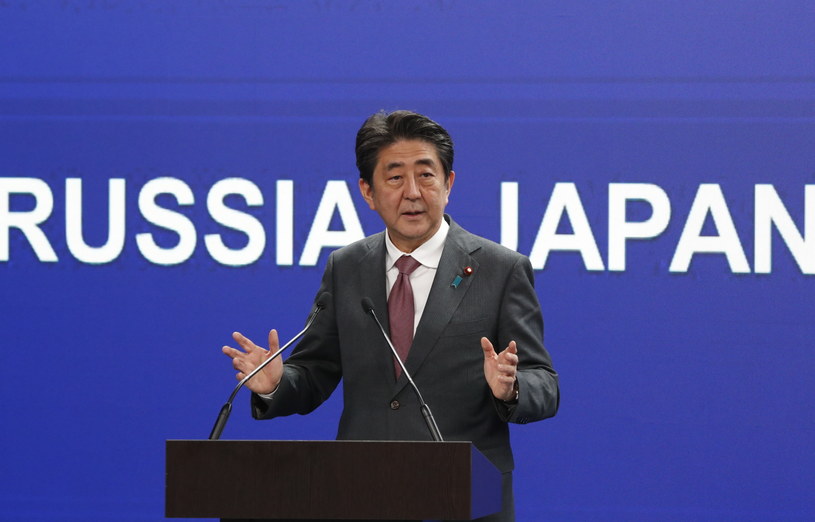 Premier Japonii Shinzo Abe /GRIGORY DUKOR / POOL /PAP/EPA