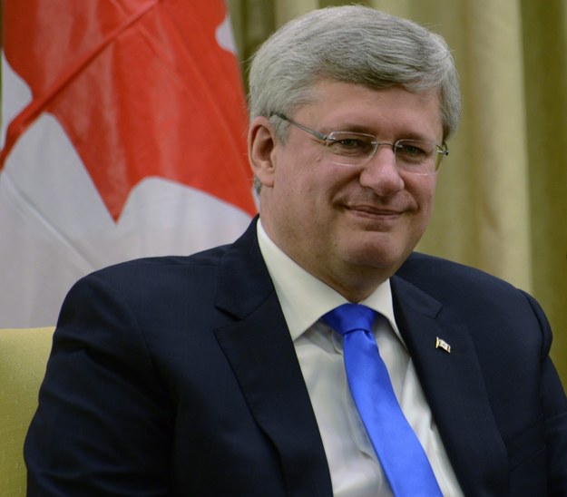 Premier Kanady Stephen Harper /PAP/EPA/DEBBIE HILL / POOL  /PAP/EPA