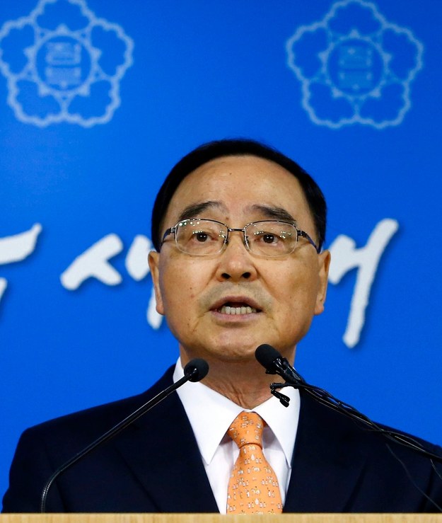 Premier Korei Południowej Czung Hong Won /YONHAP   /PAP/EPA