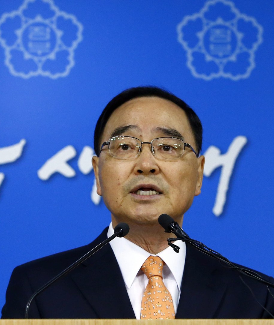 Premier Korei Południowej Czung Hong Won /YONHAP   /PAP/EPA