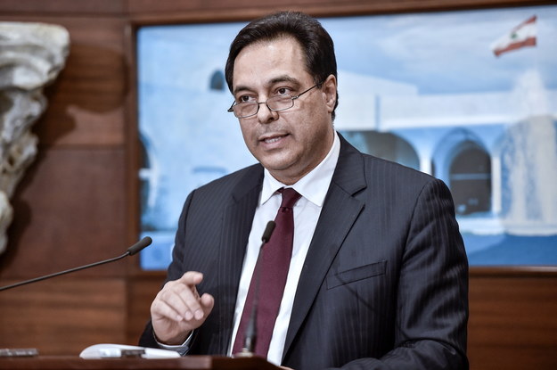 Premier Libanu Hassan Diab /WAEL HAMZEH /PAP/EPA