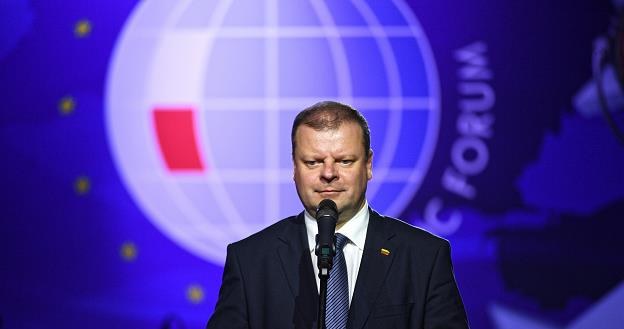 Premier Litwy Saulius Skvernelis Człowiekiem Roku XXVIII Forum Ekonomicznego /PAP
