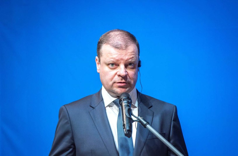 Premier Litwy Saulius Skvernelis /MARKO MUMM /AFP