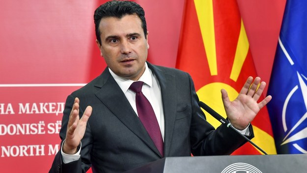 Premier Macedonii Zoran Zaew /GEORGI LICOVSKI /PAP/EPA