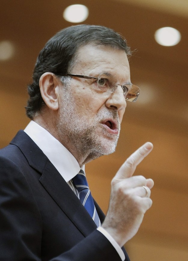 Premier Mariano Rajoy w hiszpańskim parlamencie /EMILIO NARANJO /PAP/EPA