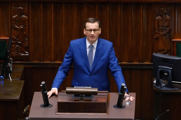 Premier Mateusz Morawicki w Sejmie /Mateusz Marek /PAP