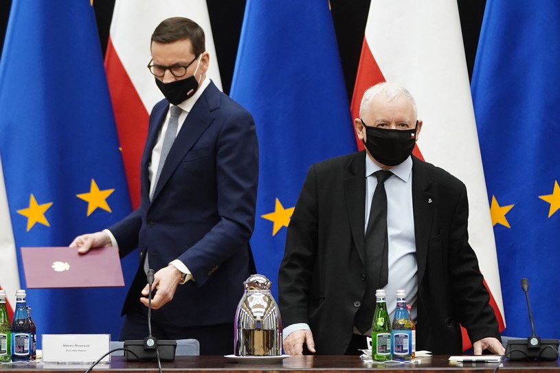 Premier Mateusz Morawiecki i prezes PiS Jarosław Kaczyński /Mateusz Włodarczyk /Agencja FORUM