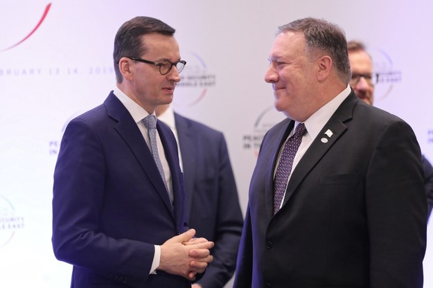 Premier Mateusz Morawiecki i sekretarz stanu USA Mike Pompeo /Paweł Supernak /PAP