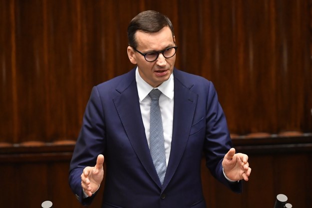 Premier Mateusz Morawiecki na sali obrad Sejmu /PAP/Radek Pietruszka    /PAP