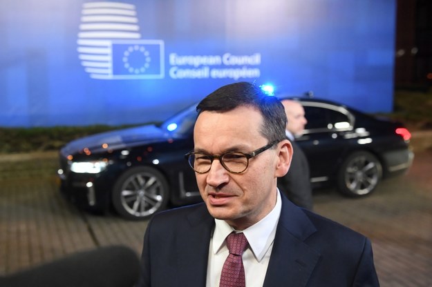 Premier Mateusz Morawiecki na unijnym szczycie w Brukseli / 	Radek Pietruszka   /PAP