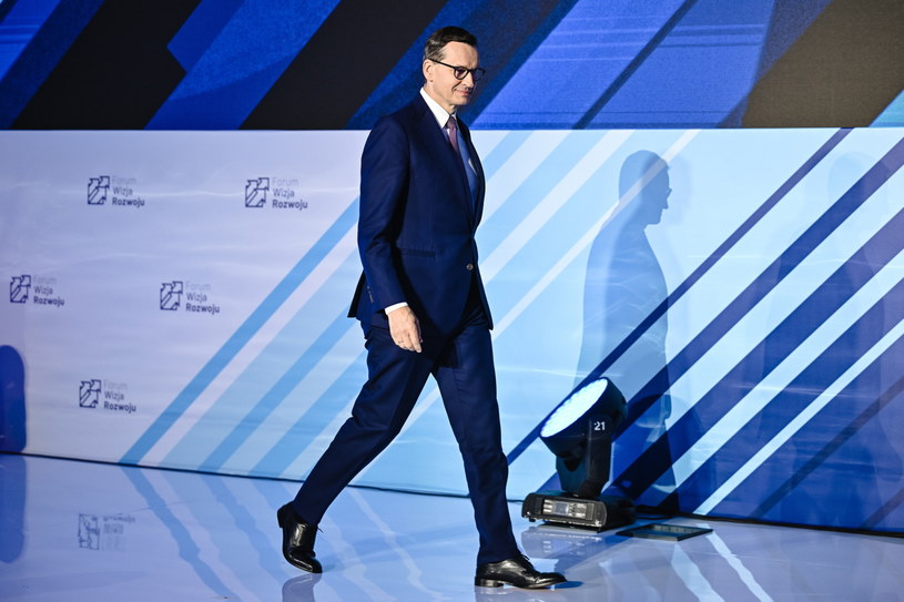 Premier Mateusz Morawiecki na VI Forum Wizji Rozwoju w Gdyni /Marcin Gadomski /PAP