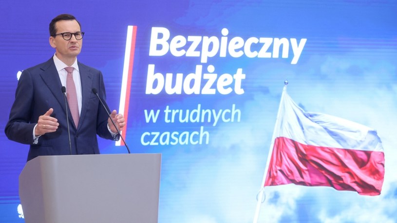 Premier Mateusz Morawiecki poinformował, że rząd przyjął projekt budżetu na 2024 rok /Wojciech Olkuśnik /East News