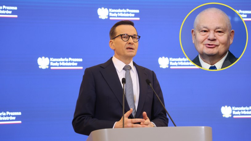 Premier Mateusz Morawiecki sprzeciwia się postawieniu Adama Glapińskiego przed Trybunałem Stanu /Piotr Molecki, Wojciech Okluśnik  /East News