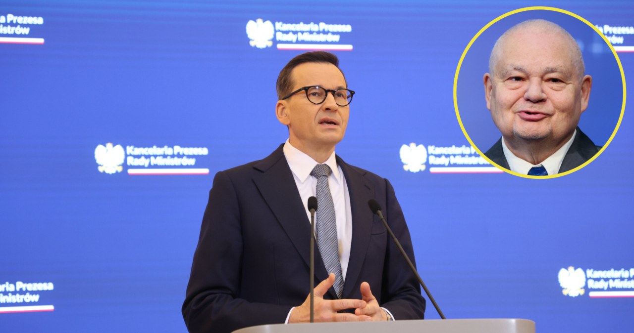 Premier Mateusz Morawiecki sprzeciwia się postawieniu Adama Glapińskiego przed Trybunałem Stanu /Piotr Molecki, Wojciech Okluśnik  /East News