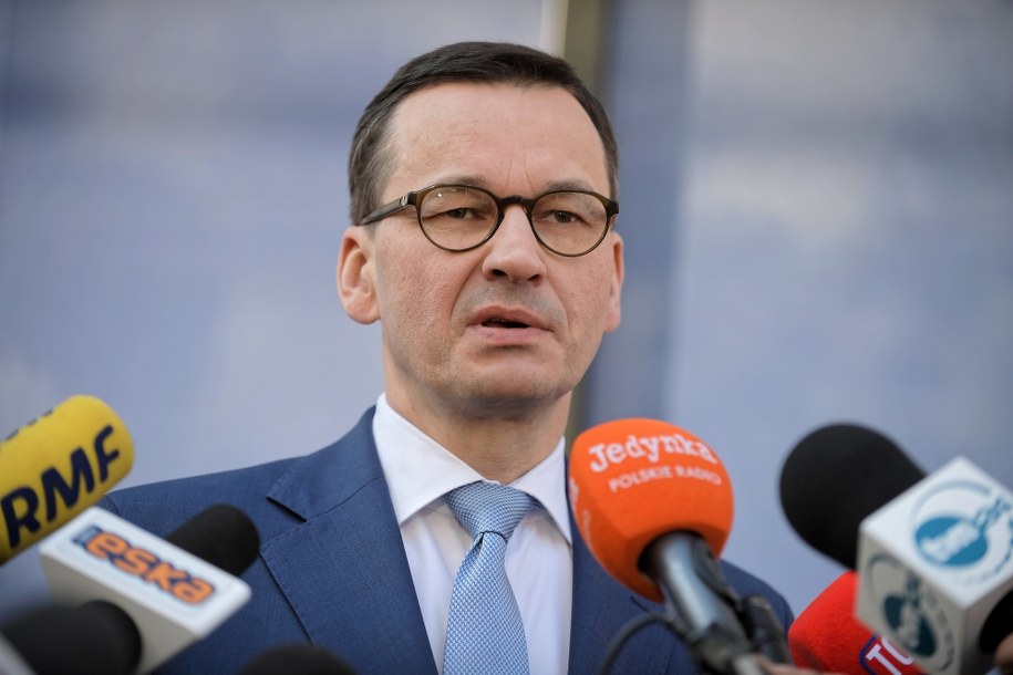 Premier Mateusz Morawiecki w Brukseli /Marcin Obara /PAP
