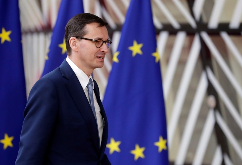 Premier Mateusz Morawiecki w Brukseli /STEPHANIE LECOCQ  /PAP