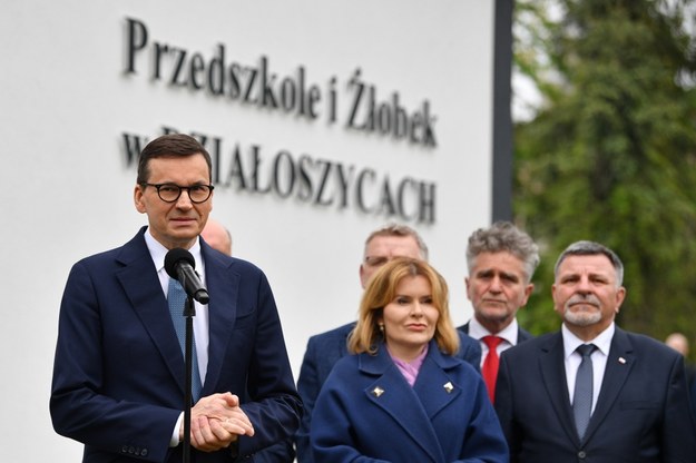 Premier Mateusz Morawiecki w Działoszycach /Piotr Polak /PAP