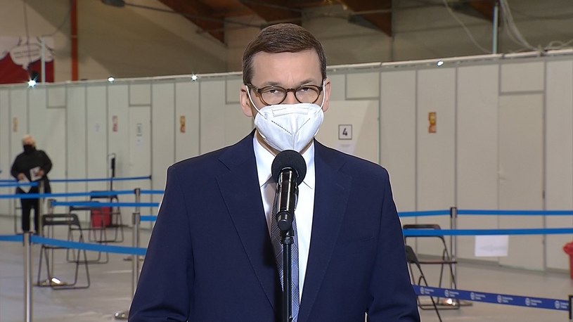 Premier Mateusz Morawiecki w Gliwicach /Polsat News