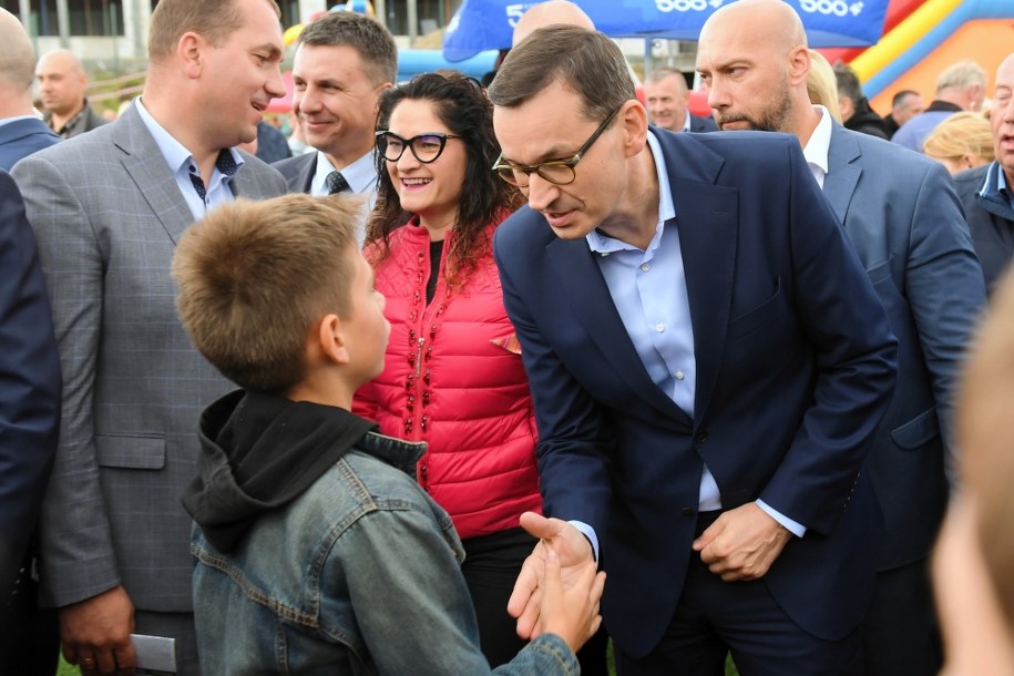 Premier Mateusz Morawiecki w Kielnie / 	Adam Warżawa    /PAP