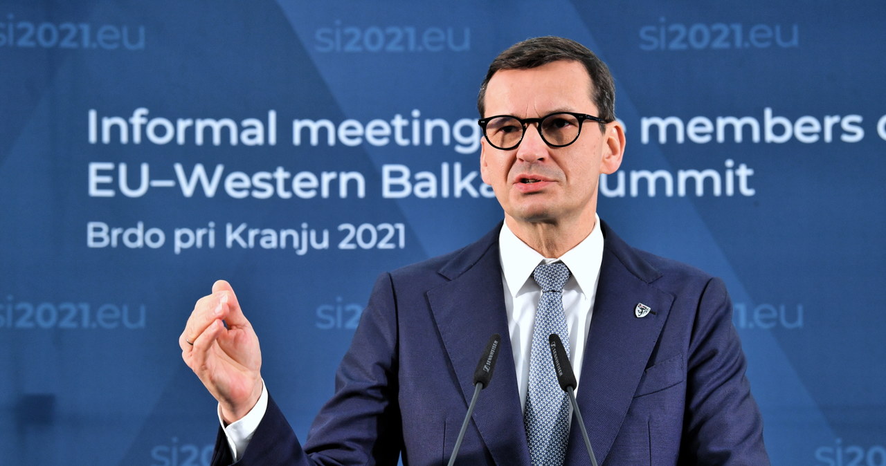 Premier Mateusz Morawiecki w Lublanie /Radek Pietruszka /PAP