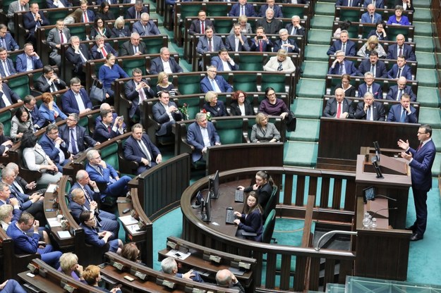 Premier Mateusz Morawiecki w Sejmie /Paweł Supernak /PAP