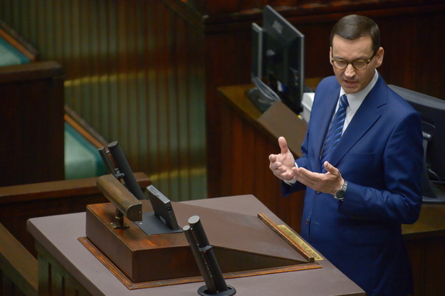 Premier Mateusz Morawiecki w Sejmie /Marcin Obara /PAP