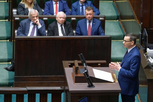 Premier Mateusz Morawiecki w Sejmie /Mateusz Marek /PAP