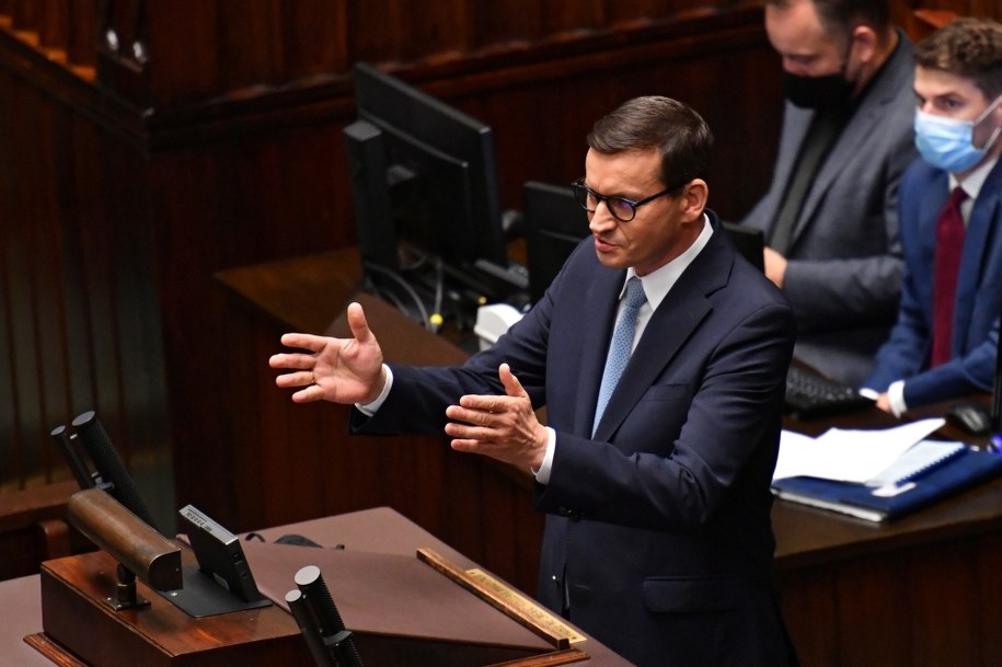 Premier Mateusz Morawiecki w Sejmie /Piotr Nowak /PAP