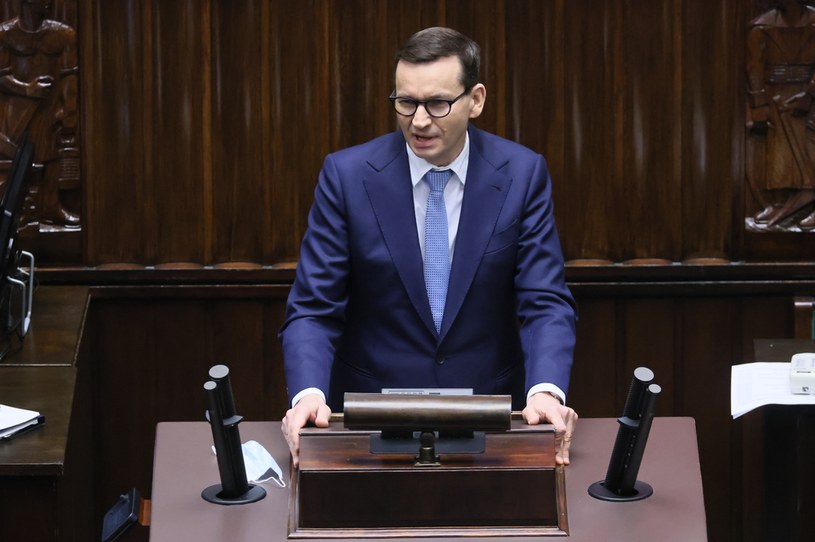 Premier Mateusz Morawiecki w Sejmie /Leszek Szymański /PAP