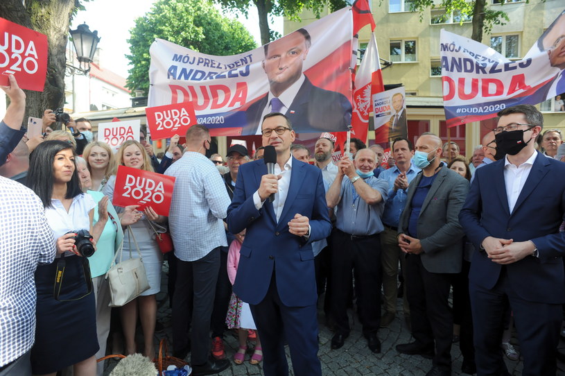Premier Mateusz Morawiecki w Słupsku /Piotr Kowala /PAP