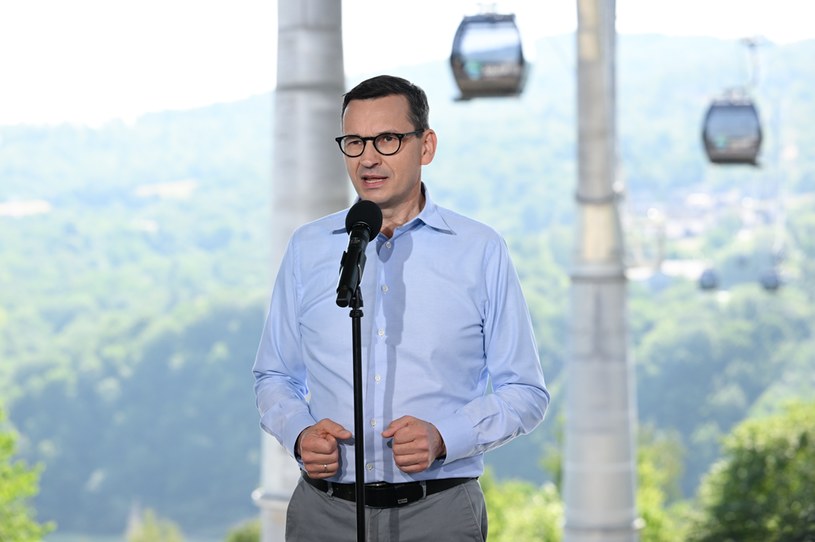 Premier Mateusz Morawiecki w Solinie /Darek Delmanowicz /PAP