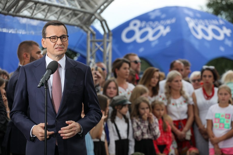 Premier Mateusz Morawiecki w Tarczynie /Paweł Supernak /PAP