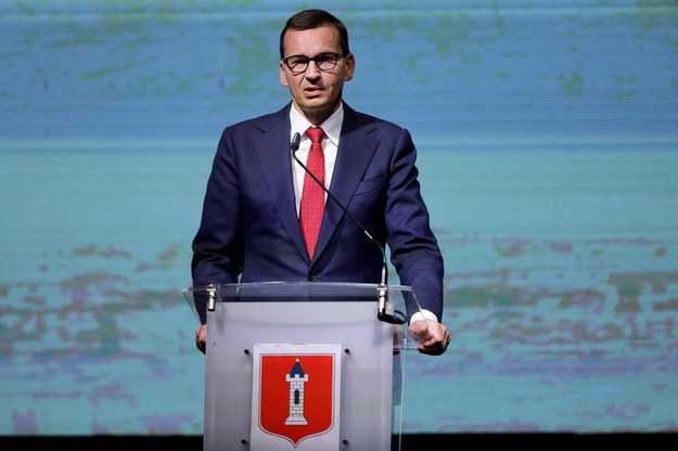 Premier Mateusz Morawiecki w Wieluniu /Tomasz Wiktor /PAP