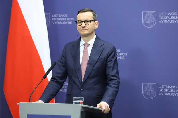 Premier Mateusz Morawiecki w Wilnie / 	Rafał Guz    /PAP
