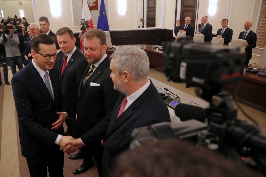 Premier Mateusz Morawiecki /	Wojciech Olkuśnik /PAP