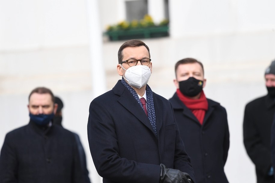 Premier Mateusz Morawiecki / 	Tytus Żmijewski    /PAP