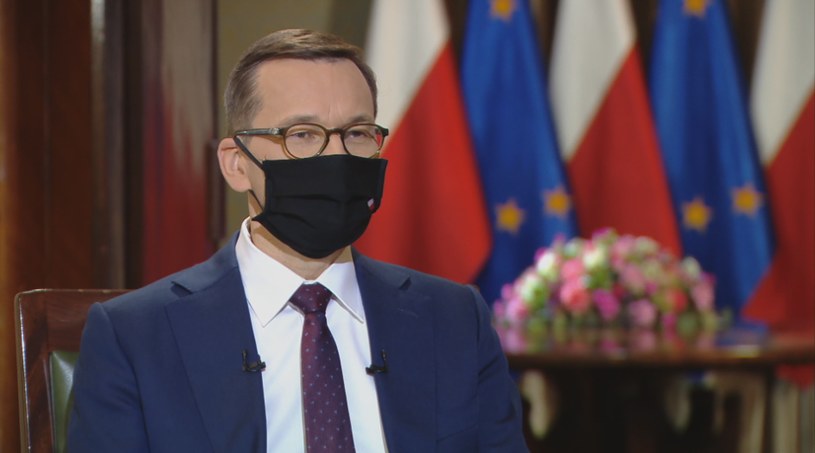 Premier Mateusz Morawiecki /Polsat News